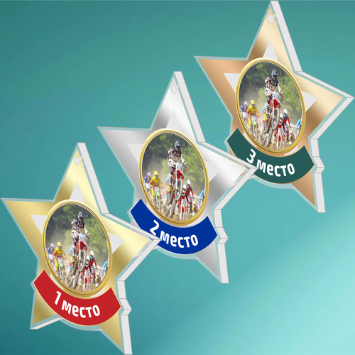 Акриловая медаль Мотоспорт 1725