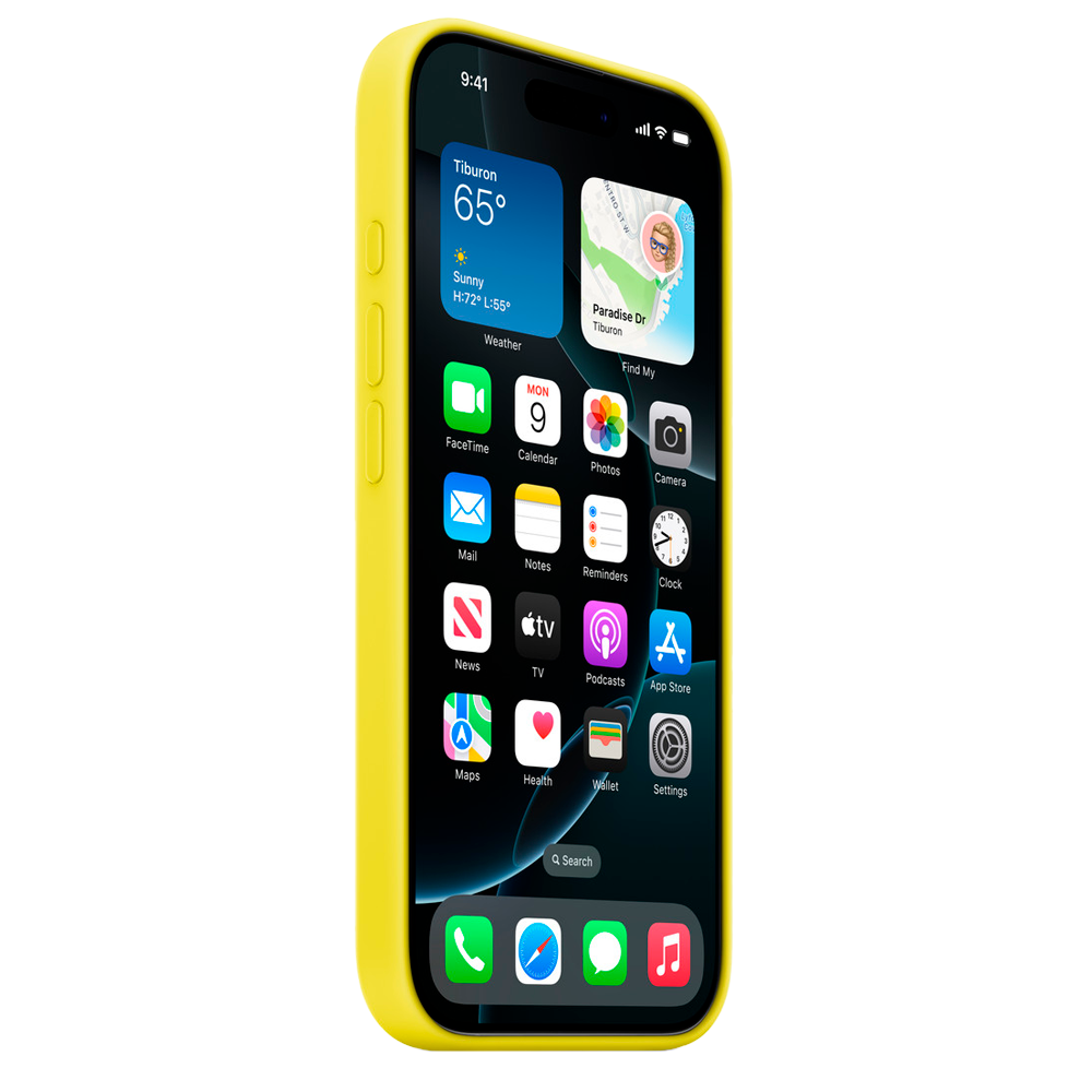 Силиконовый чехол с поддержкой MagSafe Apple Silicone Case для iPhone 16 Pro Max, Star Fruit (Желтый)