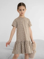 Платье для девочки в горошек