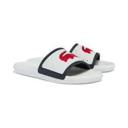 Мужские теннисные кроссовки Lacoste Croco Slide Slippers Men - White, Dark Blue