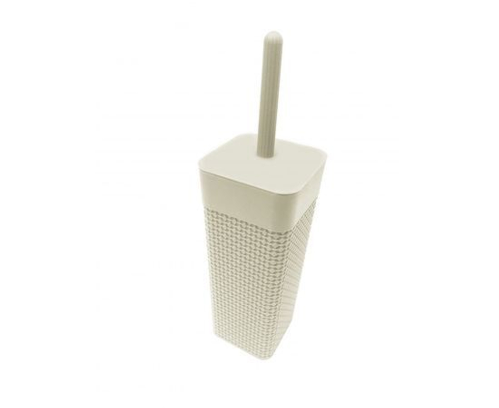 Туалетная щетка-ерш (Комплект WC) Oslo, молочный PT1356МЛ Plast team, 1 шт.