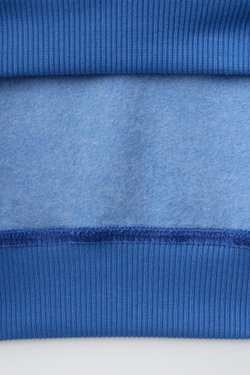 ZARA ТОЛСТОВКА С НАШИВКОЙ «МЕДВЕДЬ В КЛЕТКУ», ЯРКО-СИНИЙ