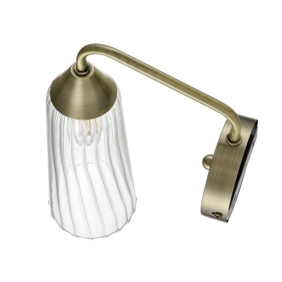 6584/1W MODERNI LN25 94 бронза/прозрачный, металл/стекло Бра E14 1*40W 220V DOLIANA