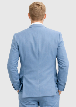 Мужской костюм тройка (голубой) А88