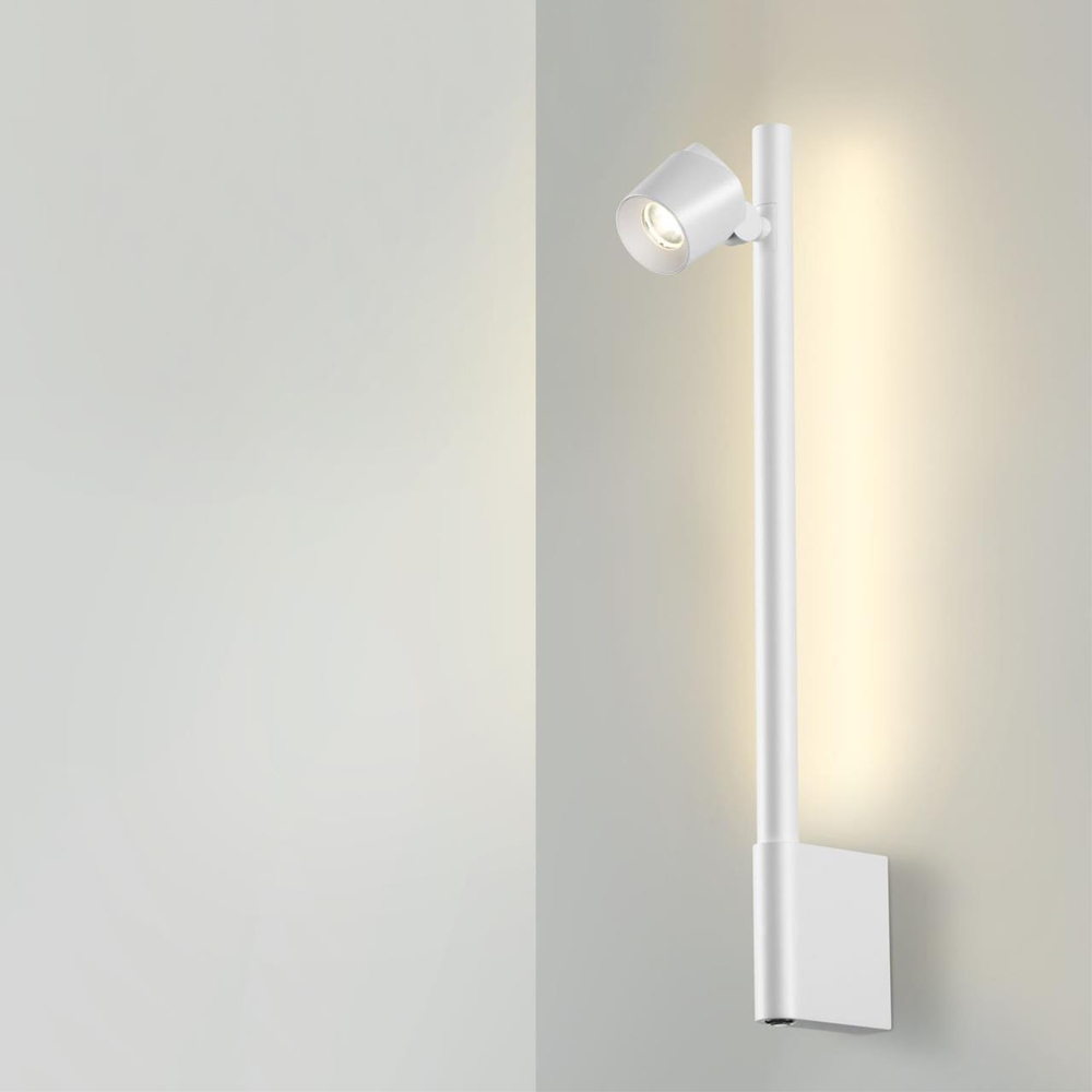 359312 OVER NT24 290 белый Светильник настенный диммируемый (выключатель) IP20 LED 7W+7W 4000K 220-240V FERMO