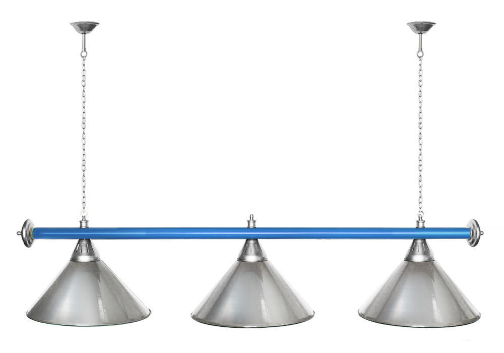 Лампа STARTBILLIARDS 3 пл. (плафоны зеленые,штанга золотая,фурнитура золото)