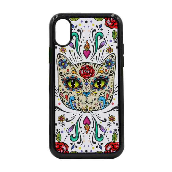 Чехол пластиковый для айфона X/XS "Мексиканский сахарный кот"