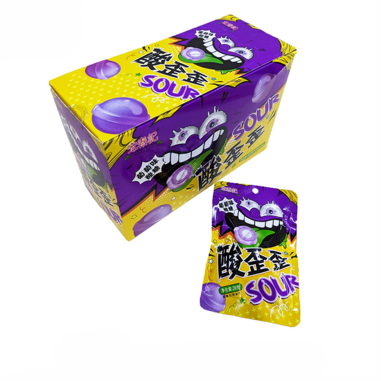 Кислые конфеты Sour Wai Wai со вкусом винограда, 20гр