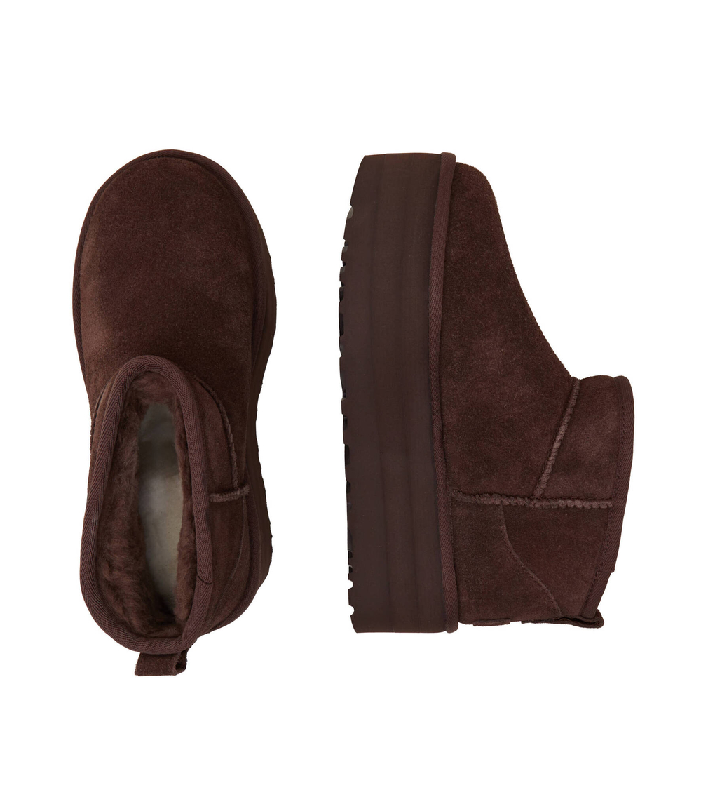 Кожаные угги w classic ultra mini UGG - коричневый(1135092)