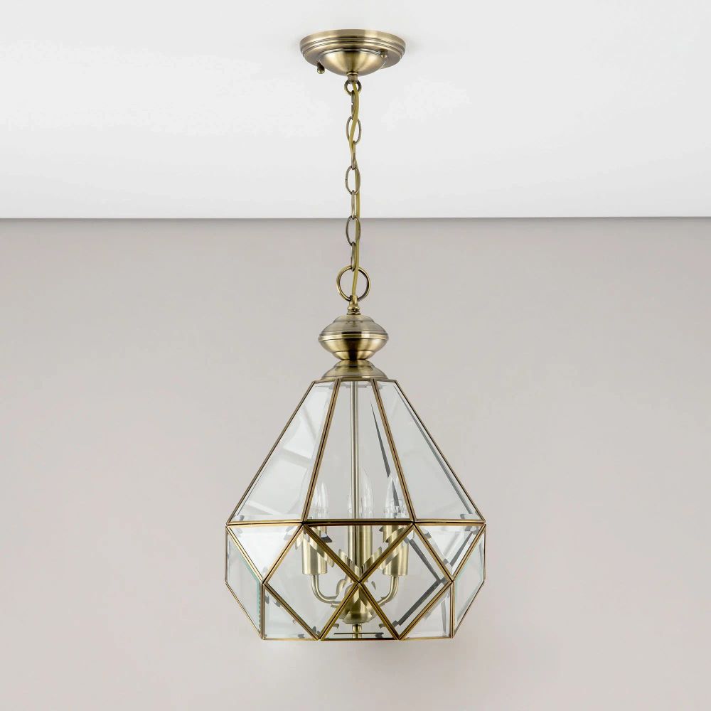 Citilux Витра-1 CL442130 Люстра подвесная витражная Бронза