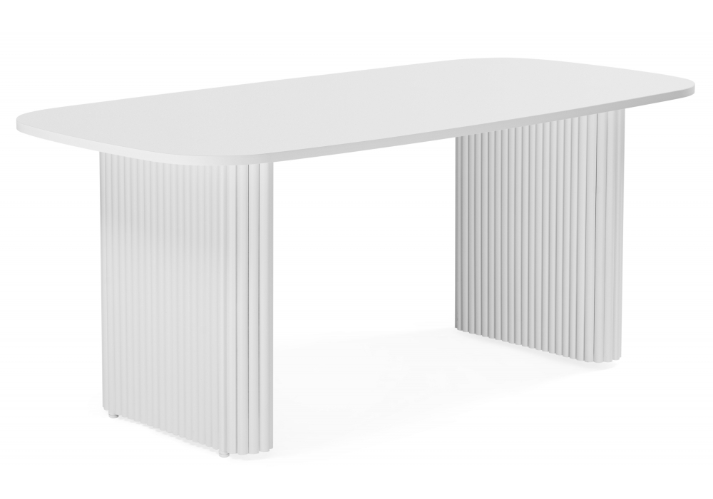 Стол деревянный Woodville Бавария B 200 х 90 белая пленка шагрень, белый, ножки белые