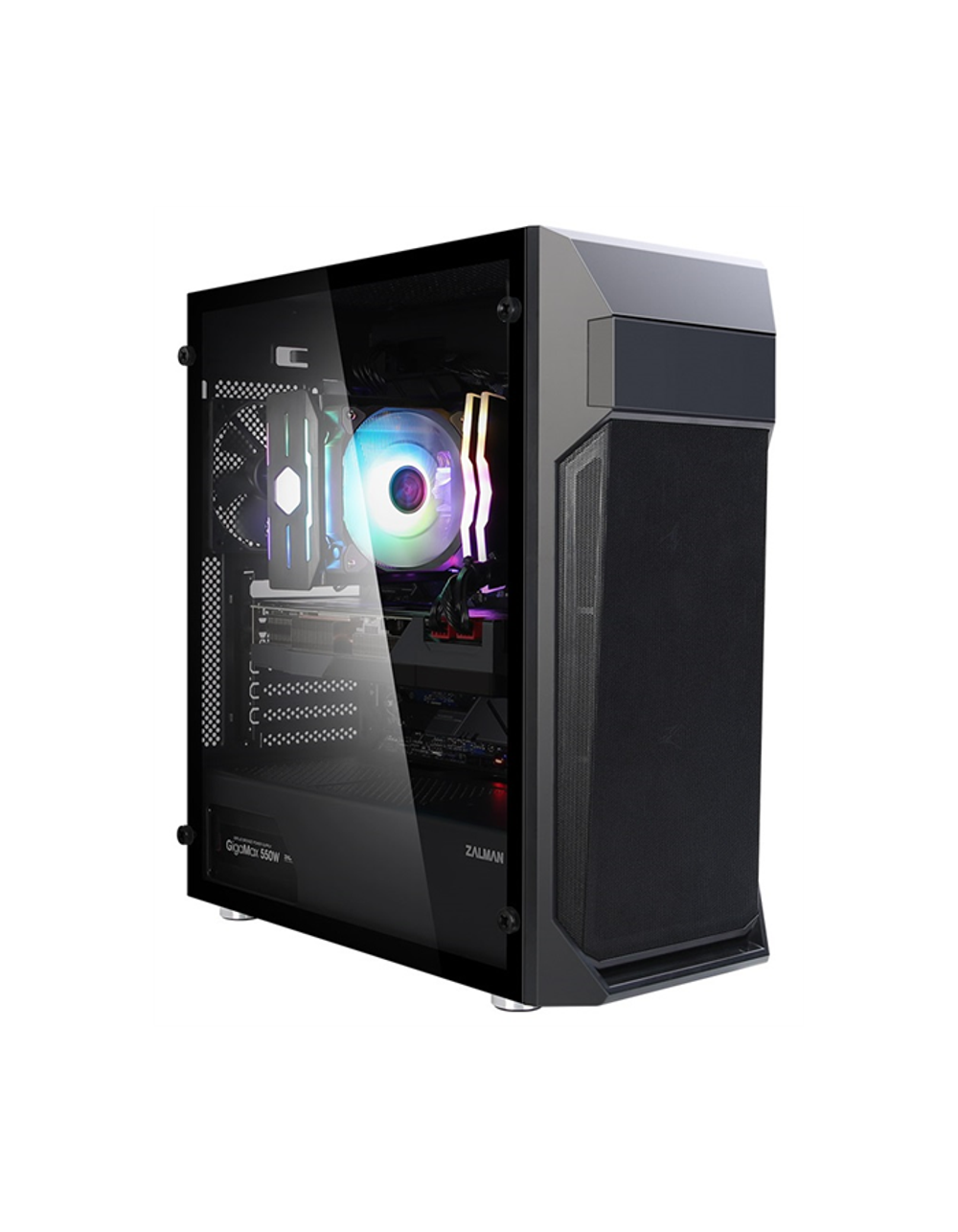 Корпус ZALMAN Z1 PLUS, ATX, BLACK, WINDOW, 1x5.25", 2x3.5", 3x2.5", 1xUSB2.0, 2xUSB3.0, FRONT 2x120mm, REAR 1x120mm