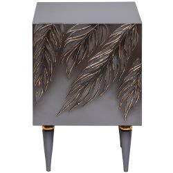 Тумба прикроватная Тропик Классика Серый Голд правая