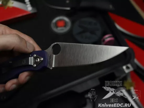 Складной нож Spyderco Military 36GPDBL c клинком из стали CPM-S110V, рукоять G10