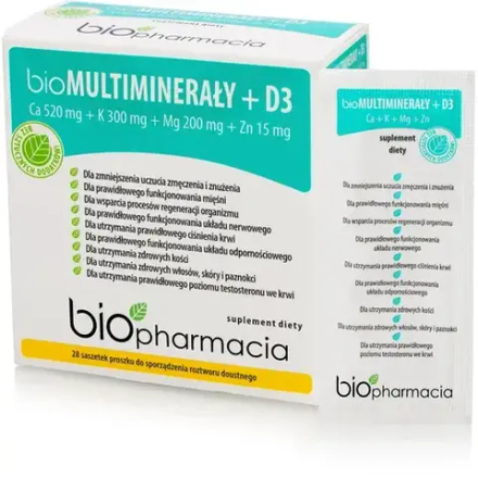 Биофармация БиоМультиминералы + D3 - 28 пакетиков