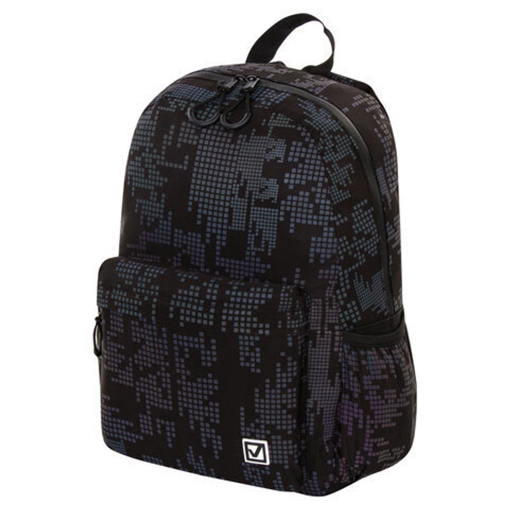 Рюкзак BRAUBERG BRIGHT универсальный, СВЕТЯЩИЙСЯ РИСУНОК, "Pixels", 42х31х15 см, 229943