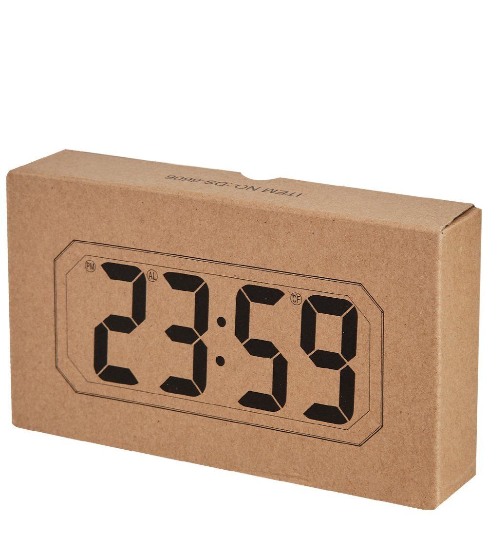 ЯЛ-07-22/ 6 Часы электронные сред. зеркальные (черные с красным циферблатом)