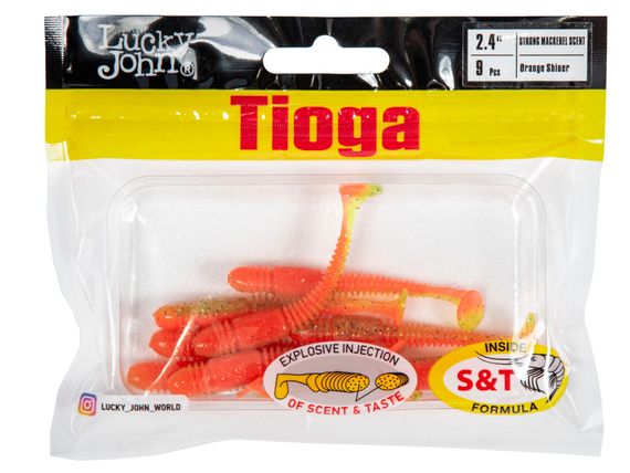 Виброхвосты съедоб. искусст. LJ Pro Series TIOGA 2.4in (06.20)/Z12 9шт.