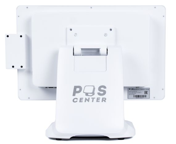 Сенсорный моноблок POScenter Atlas (15.6&quot;, PCAP, AG-J4125, RAM 8Gb, SSD M2 SATA 128Gb, MSR) стенд NS, БЕЛЫЙ, Windows 10 IoT Embb