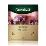 Чай GREENFIELD SPRING MELODY черный пакет. 150 г 100 шт карт.упак.