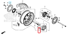 91351-MGS-D30. O-RING, 55X2. HONDA