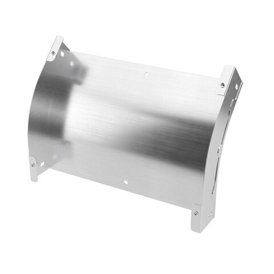 Угол вертикальный внешний 45 градусов 50х200, 0,8 мм, AISI 304 в комплекте с крепежными элементами и соединительными пластинами,необходимыми для монтажа