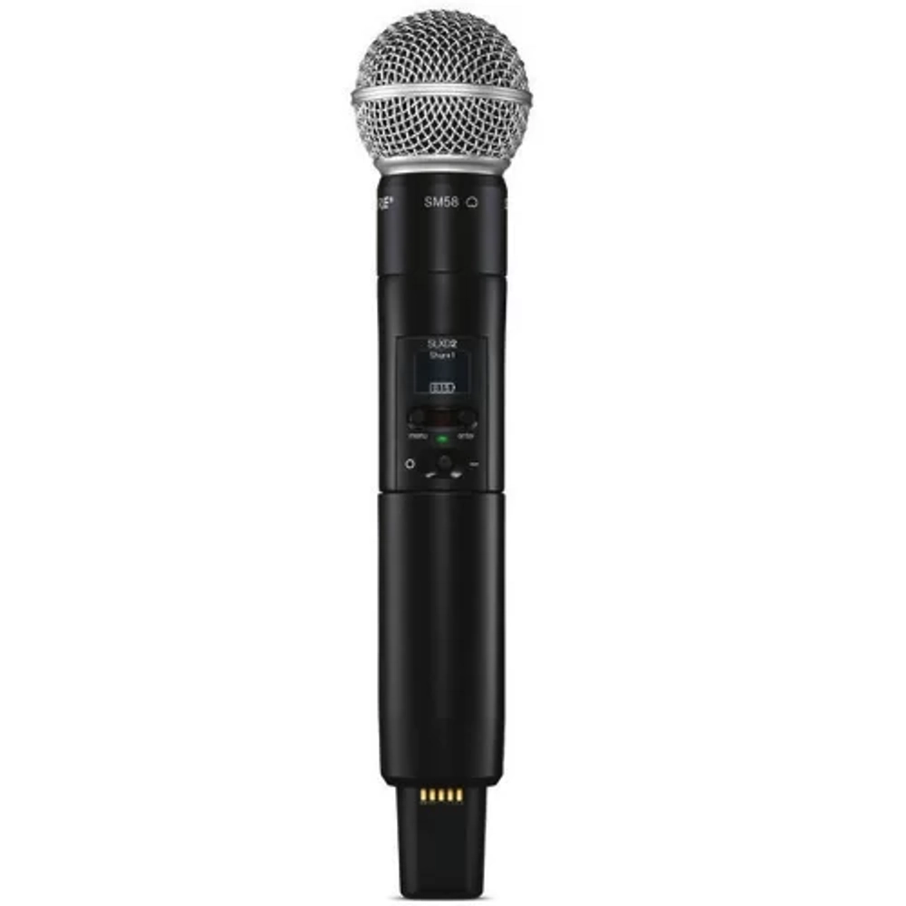Shure SLXD2/SM58 — цифровой ручной передатчик с капсюлем SM58, диапазон H56 (518-562 МГц)