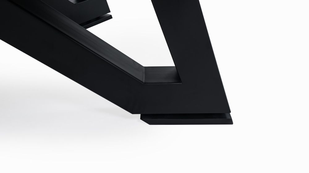 Бильярдный стол для пула "Rasson Wolf" 9 футов (черный, сланец 25 мм) в комплекте с плитой, аксессуары и сукно