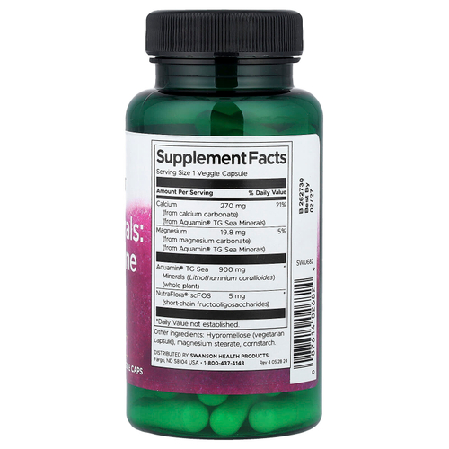 Swanson, Sea Minerals, красные морские водоросли, 60 растительных капсул