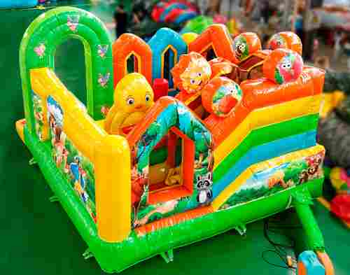 Коммерческий надувной батут «Друзья-зверята 3», 4*4*3 м