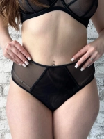 Трусы Egot слипы высокие (черный)