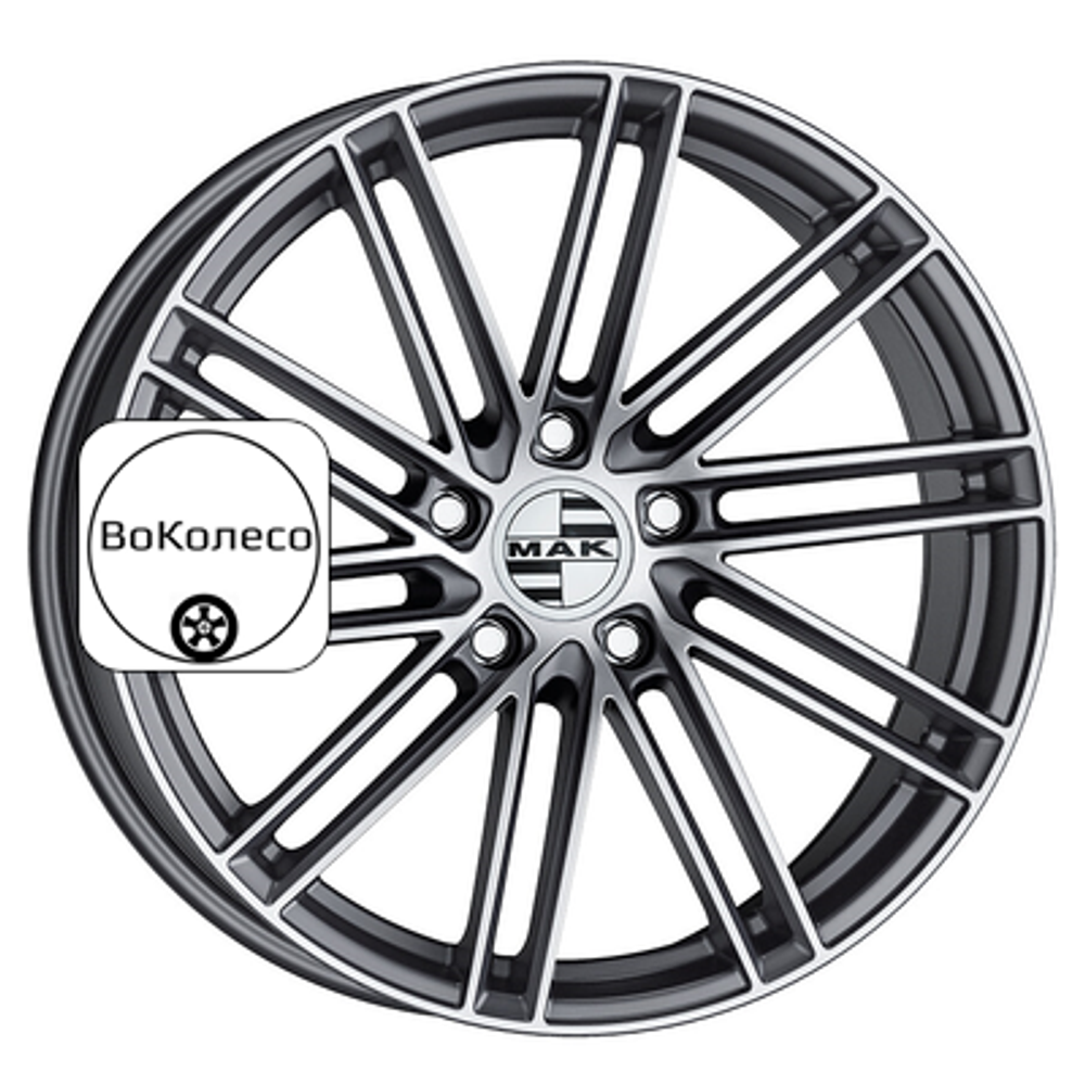 9,5x21/5x112 ET25 D66,45 Leipzig Gunmetal Mirror Face MAK