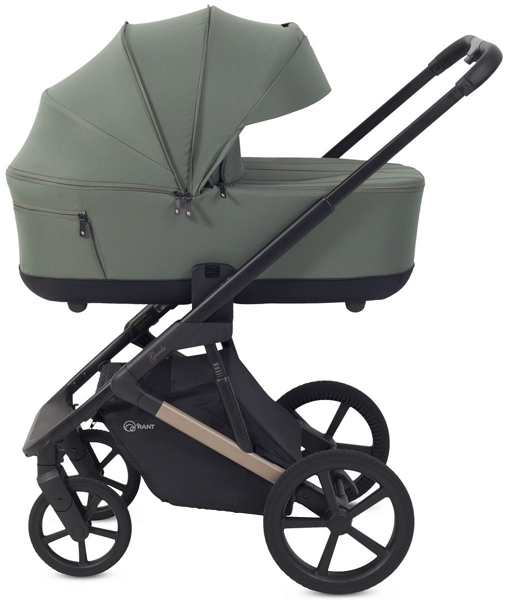 Детская коляска Rant Garda 3 в 1 с автокреслом Miro Black Olive