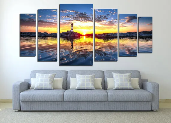 Модульная картина "Морской маяк"