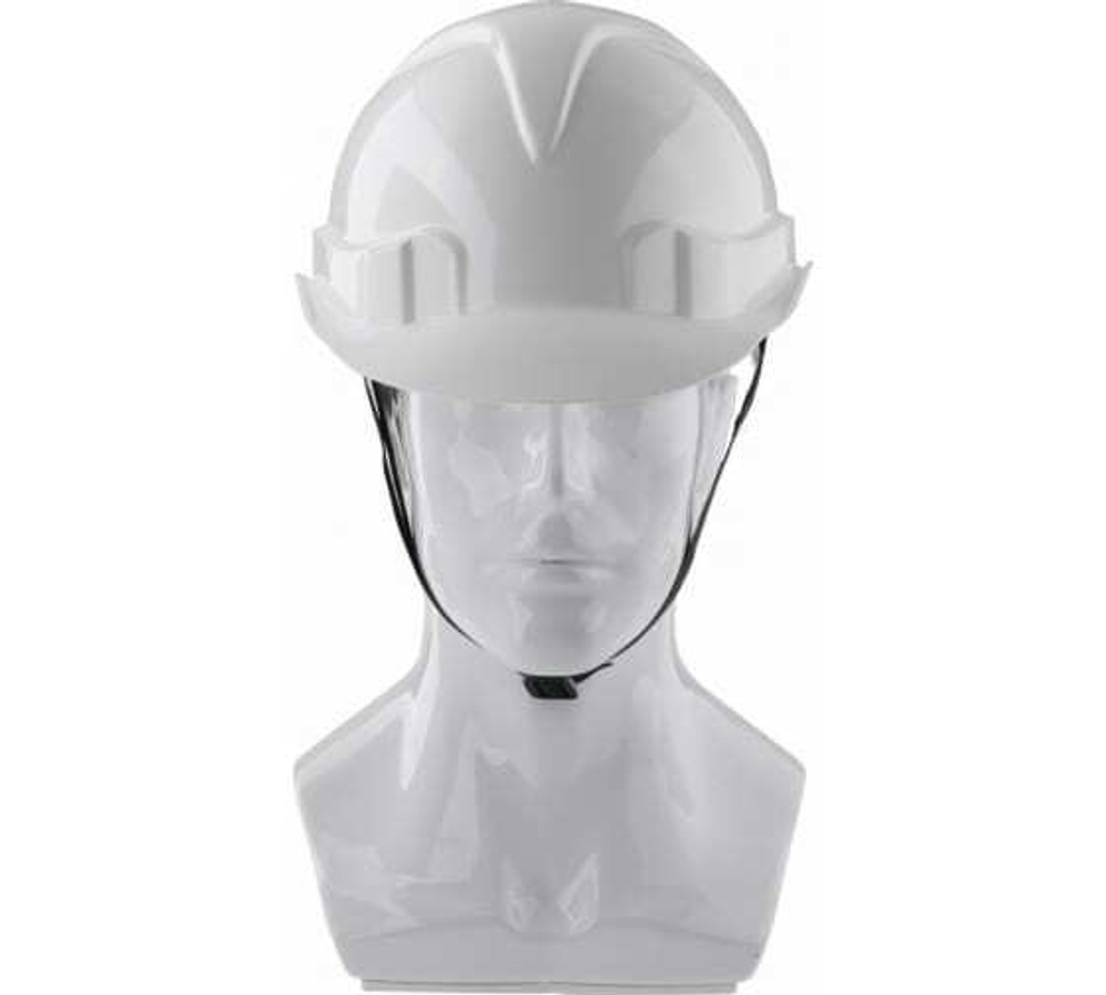 КАСКА ЗАЩИТНАЯ СИБРТЕХ С ХРАПОВЫМ МЕХАНИЗМОМ,ЕВРОПЛАСТ (К-03), БЕЛАЯ  89109