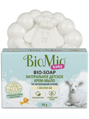 BioMio BABY. BIO CREAM-SOAP Детское крем-мыло, 3 штуки по 90 г.