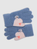 Перчатки детские (Серо-синий)