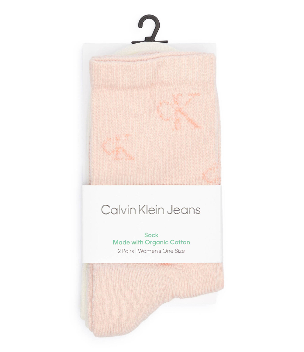 Носки 2 пары Calvin Klein Jeans - разноцветная(701229465)