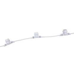 UDL-K110 40-E27-10M IP65 WHITE BELT-LIGHT Гирлянда Белт-лайт. 10м + 1.5м сетевой шнур. 40 патронов E27. шаг 25см. Белая. TM Uniel