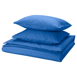 IKEA PILTANDVINGE  (ИКЕА ПИЛТАНДВИНГЕ)  -  Пододеяльник и 2 наволочки, синий, 200x200/50x60 см
