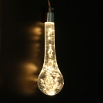 Гирлянда для улицы БАХРОМА «Ледяная капля» ш3,5* в0,6/0,8 м (8 насадок h-18 см), прозр. пров, пост.свечение,IP-65, 220v,Теплый белый