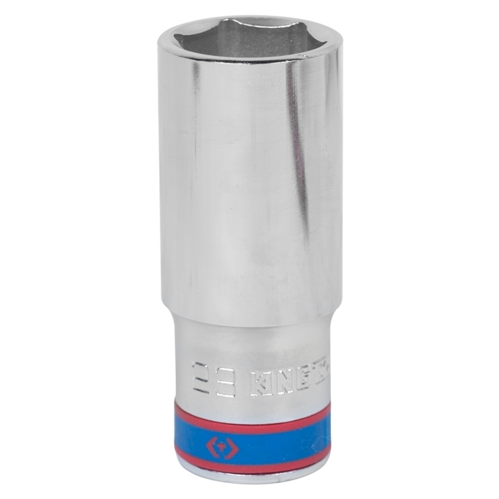 KING TONY (423523M) Головка торцевая глубокая шестигранная 1/2", 23 мм