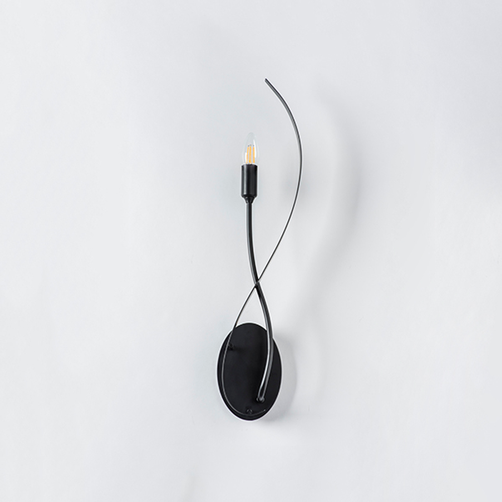 733517 Бра RAGNO 1х40W E14 ЧЕРНЫЙ МАТОВЫЙ