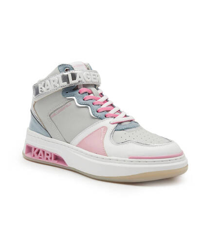 Кожаные кроссовки elektra Karl Lagerfeld - серый(KL62044)