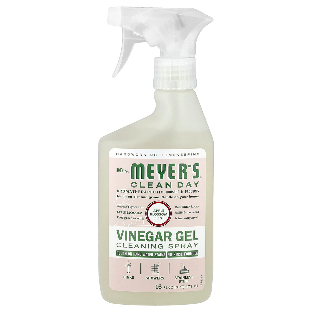 Mrs. Meyers Clean Day, очищающий спрей-гель с уксусом, яблоня, 473 мл (16 жидк. унций)