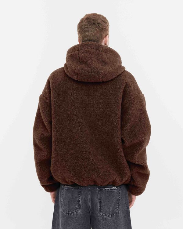 Куртка Comfy Sherpa SS23 коричневая - фото 4