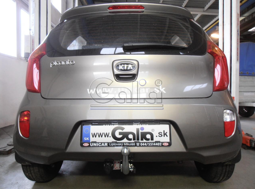Фаркоп оцинкованный Galia K036A для Kia Picanto 2011-(паспорт и сертификат в комплекте)(без электрики)
