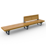 Скамейка Rail Road 02 продольная двойная