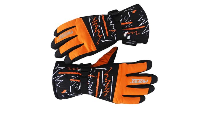 Горнолыжные перчатки PROPRO, цвет оранжевый