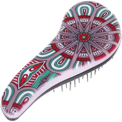 Расческа массажная компактная «ЛАНТА», микс 4 дизайна, 18*7,5см (PVC коробка)